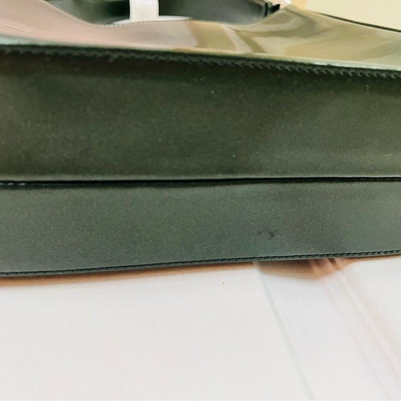 Chic Dark Green Leather Shoulder Bag by Parisjan designer Junko Shimada - Picture 2 of 8